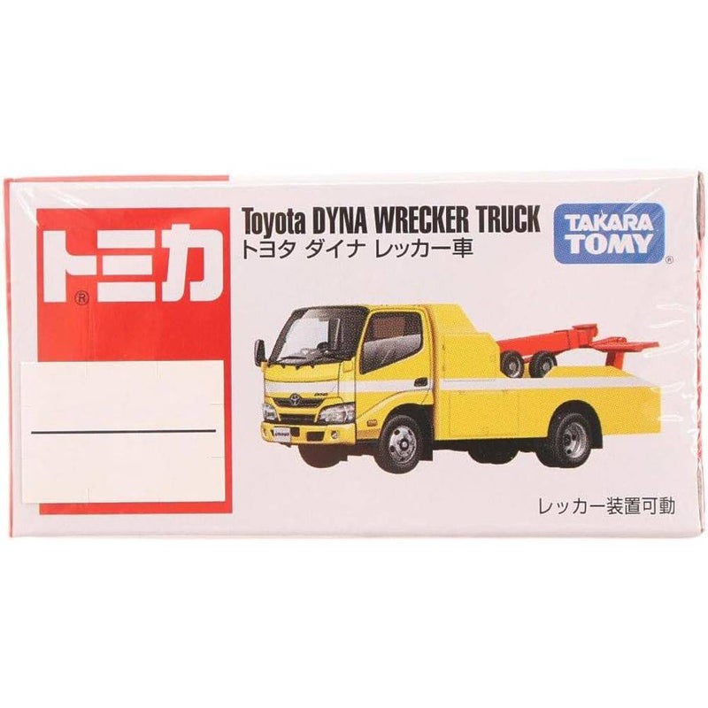TAKARA TOMY تاكارا تومي توميكا 5 تويوتا دينا ونش شاحنة مصبوبة (7 سم، أصفر/أحمر) - Image 1